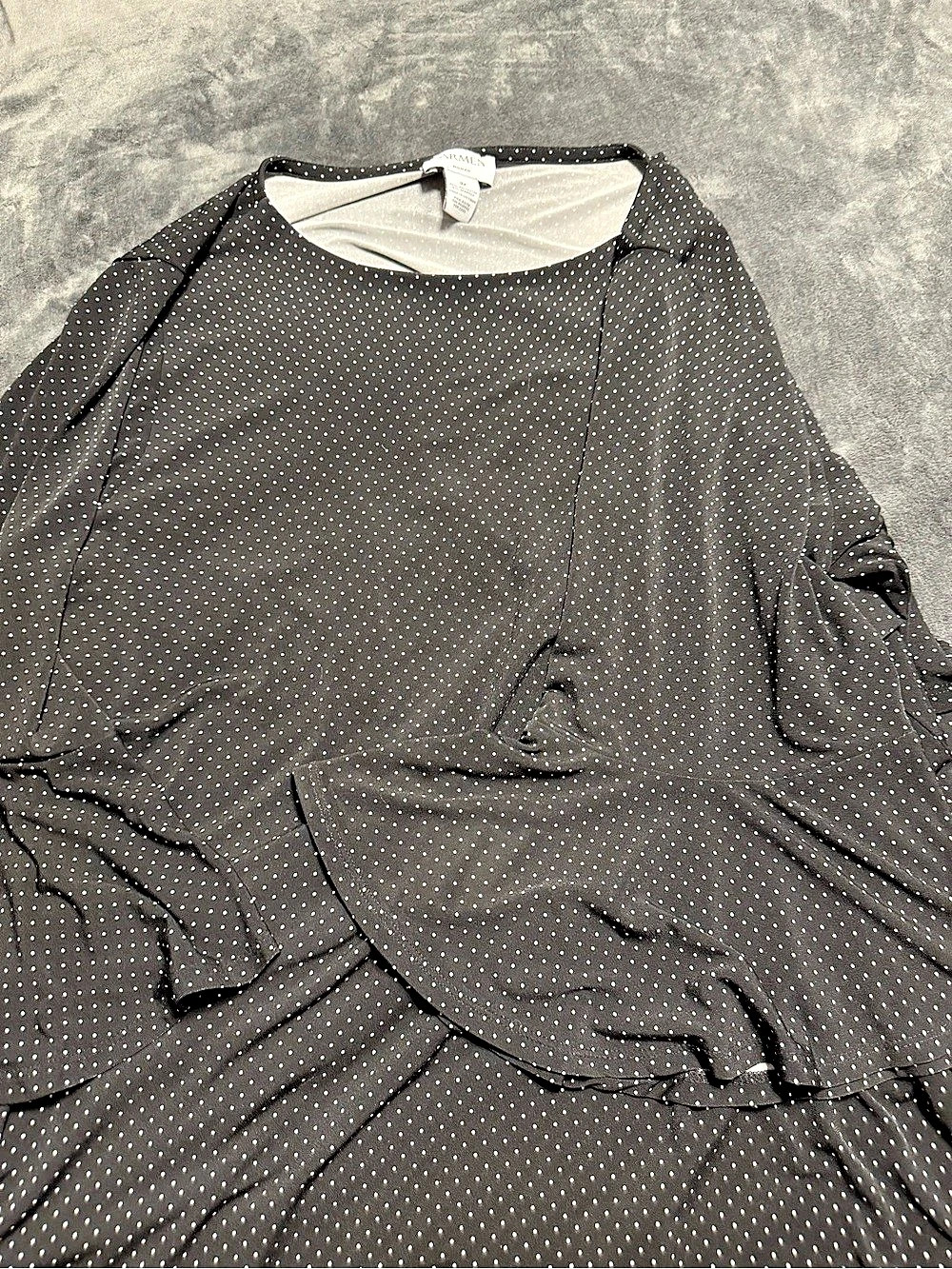 Polka Dot Dress Shirt Size 3X